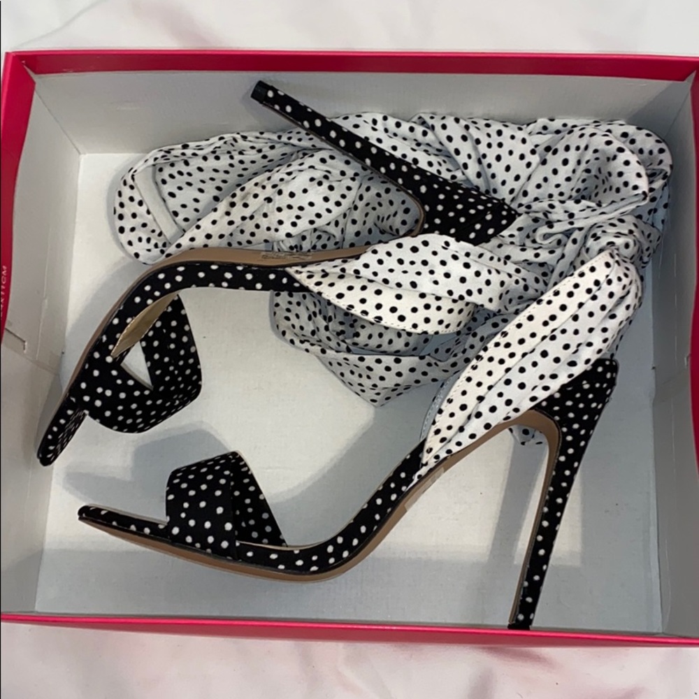 Fun polk dot heels